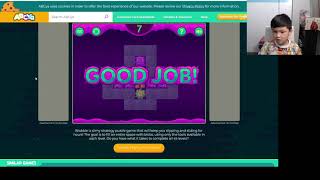 Aadit plays 'Blobble' on ABCya