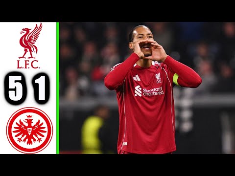 ملخص مباراة ليفربول وفرانكفورت 5 1 اهداف مباراة ليفربول وفرانكفورت اليوم