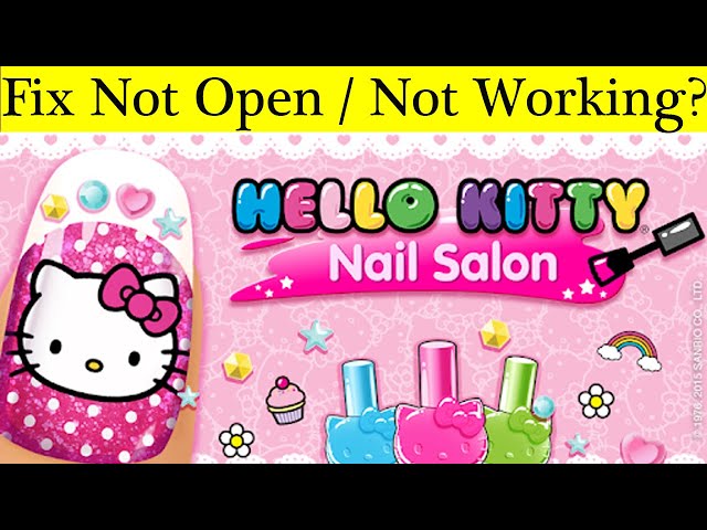 Hello Kitty Nail Salon Game For Kids - YouTube