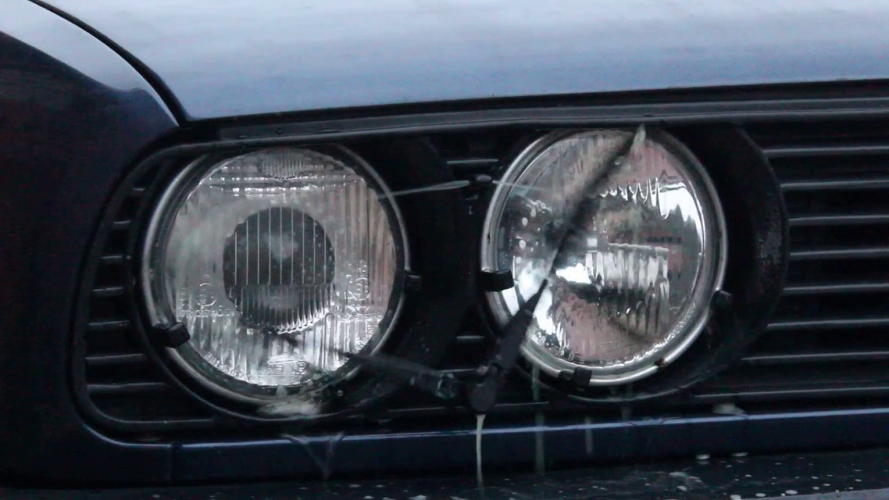 bmw e30 headlight cleaning system youtube