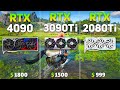 Rtx 4090 vs rtx 3090ti vs rtx 2080ti  test in 12 games  raw performance 4k 