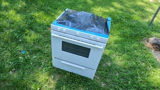 How To Make a White Appliance Black  Stove