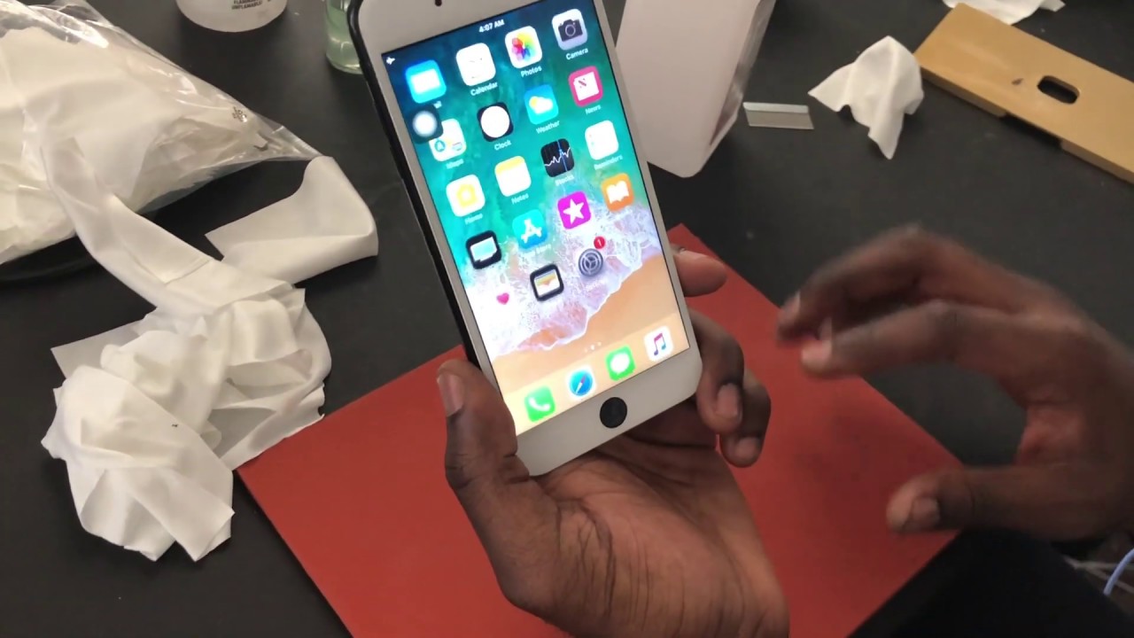 How to replace iPhone 8+ and 7 plus glass only! Under 20 mins - YouTube