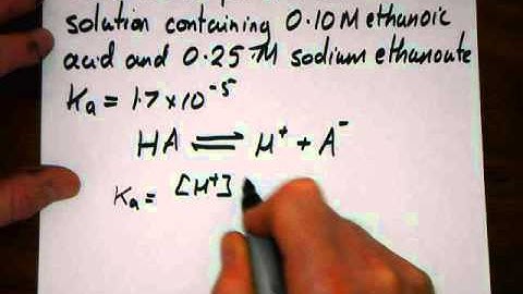 Acid base equilibria pt 14 Buffer calculation 1