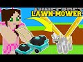 Minecraft: LAWN MOWER SIMULATOR! (CUT GRASS FOR INSANE MONEY &amp; PETS!) Modded Mini-Game