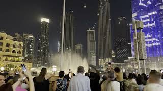 Fountain Show at Burj Khalifa Dubai 4k