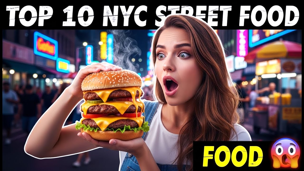 New York top 10 street foods You MUST Try us 🍔 
