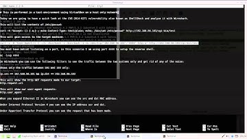ShellShock Attack Demonstration with Wireshark analysis (CVE-2014-6271)