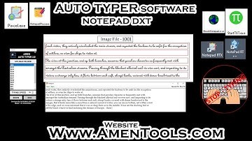 Auto Typer Software For Notepad DXT | dxt auto typing for pc