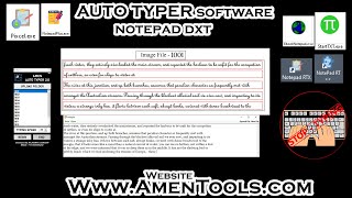Auto Typer Software For Notepad DXT | dxt auto typing for pc screenshot 2