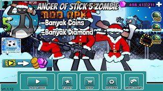 Anger of Stick 5 Zombie Mod APK V.[1.1.40] Banyak Coins and Diamond screenshot 2