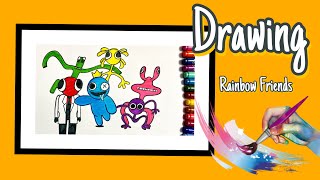 How to Draw RAINBOW FRIENDS| Easy Drawing Rainbow Friends Roblox chapter 2#howtodraw#rainbowfriends