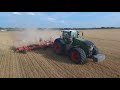 FENDT 1050 au déchaumage - HORSCH 12m