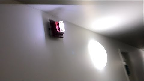 Field Work - System Sensor Horn/Strobe Fire Alarm Test in Apartment Building
