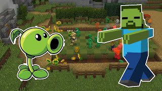 Playing Plants vs Zombies In Minecraft screenshot 3