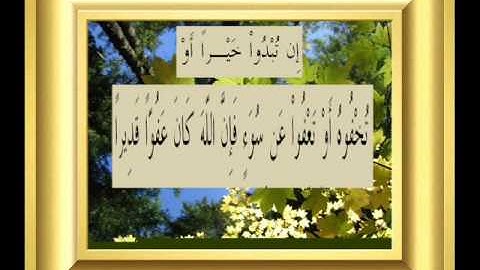 القران الكريم سورة النساء الأية 149.wmv
