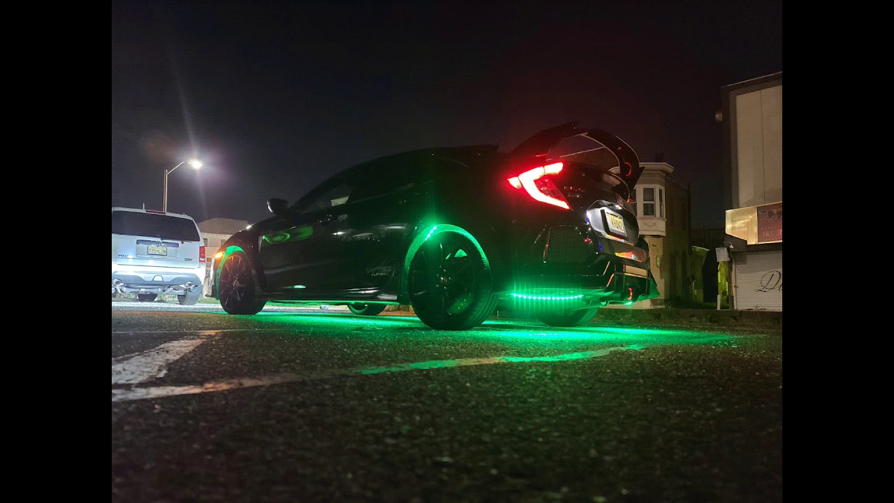 Type r underglow - YouTube
