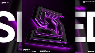 3D 🤯BLENDER LIKE 3D LOGO ON ANDROID || IBIS PAINT X SPEED ART