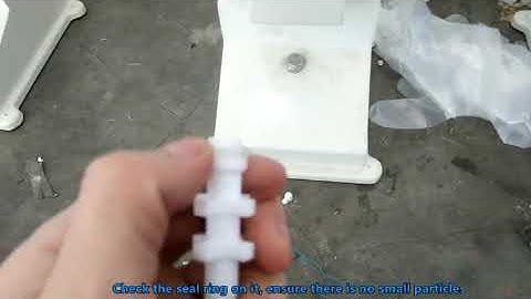 Check the discharge nozzle if your A03 filling machine is leaking