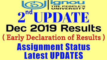 [ 2nd UPDATE ] IGNOU Dec 2019 Results Early Declaration & Assignment Status UPDATE By TIPS GURU
