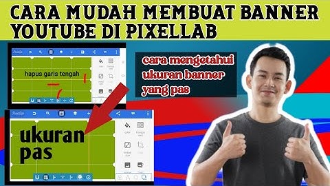 Cara Mudah Membuat Banner Youtube || Pixellab #banner