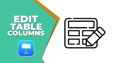 How to Edit Table Columns in Apple Keynote
