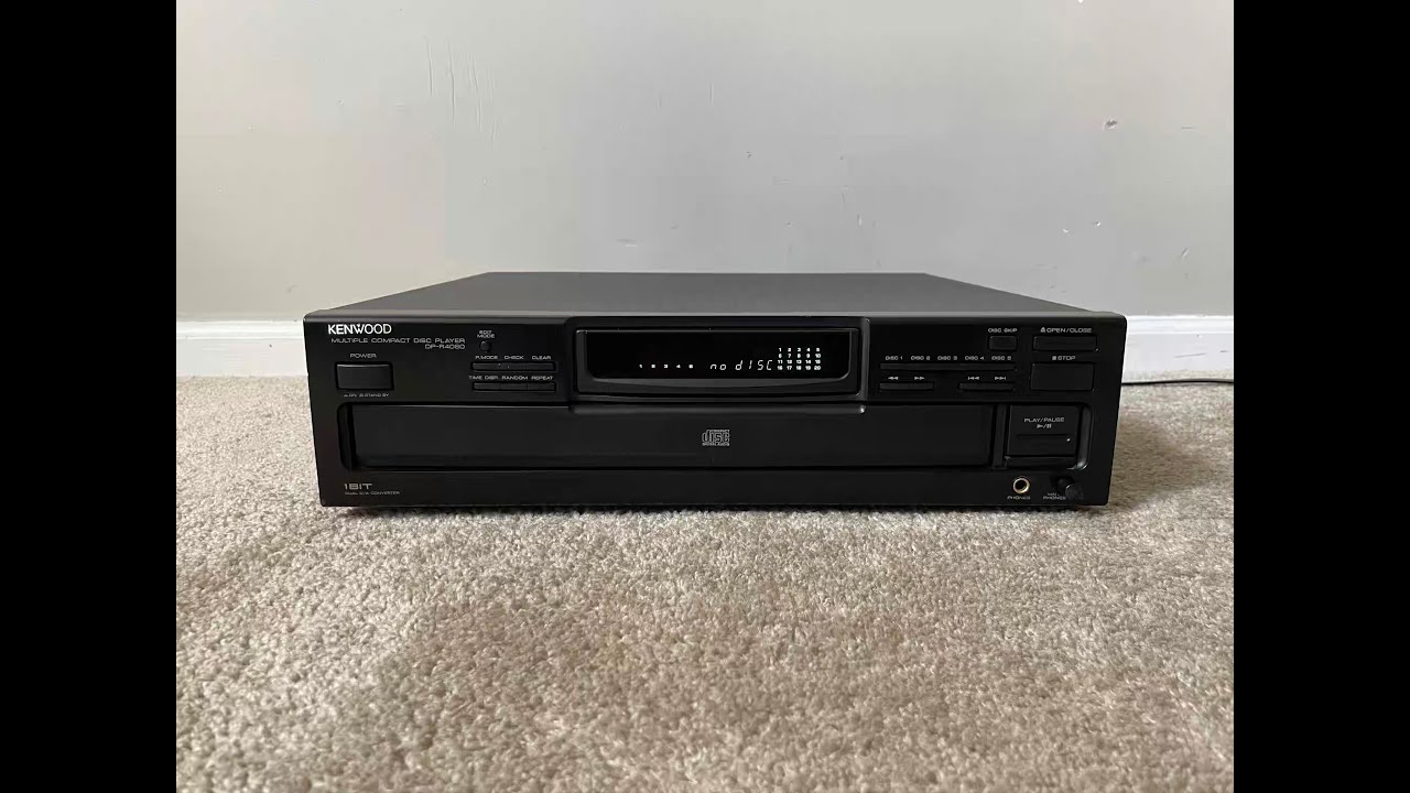 Kenwood DP-R4060 5 Compact Disc CD Player Changer - YouTube