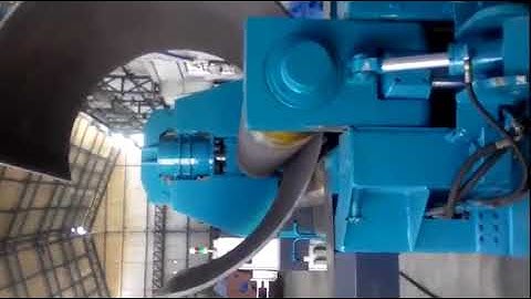 ELECTRO HYDRAULIC 3 ROLL VARIABLE AXIS PLATE BENDING MACHINE