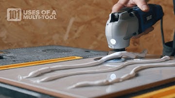 How to remove silicone from tiles with a multi-tool