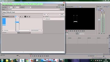 Sony Vegas Pro Tutorials] How to Make Typing Text Effects