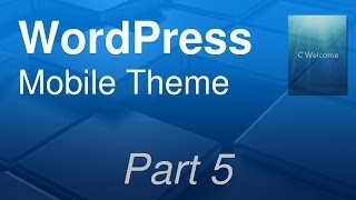 WordPress Mobile Theme: Beautiful Transparent Menu screenshot 5