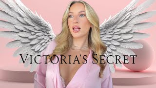 turning myself into a victoria secret angel 🪽makeup, hair and outfit 🫶🏼🩰