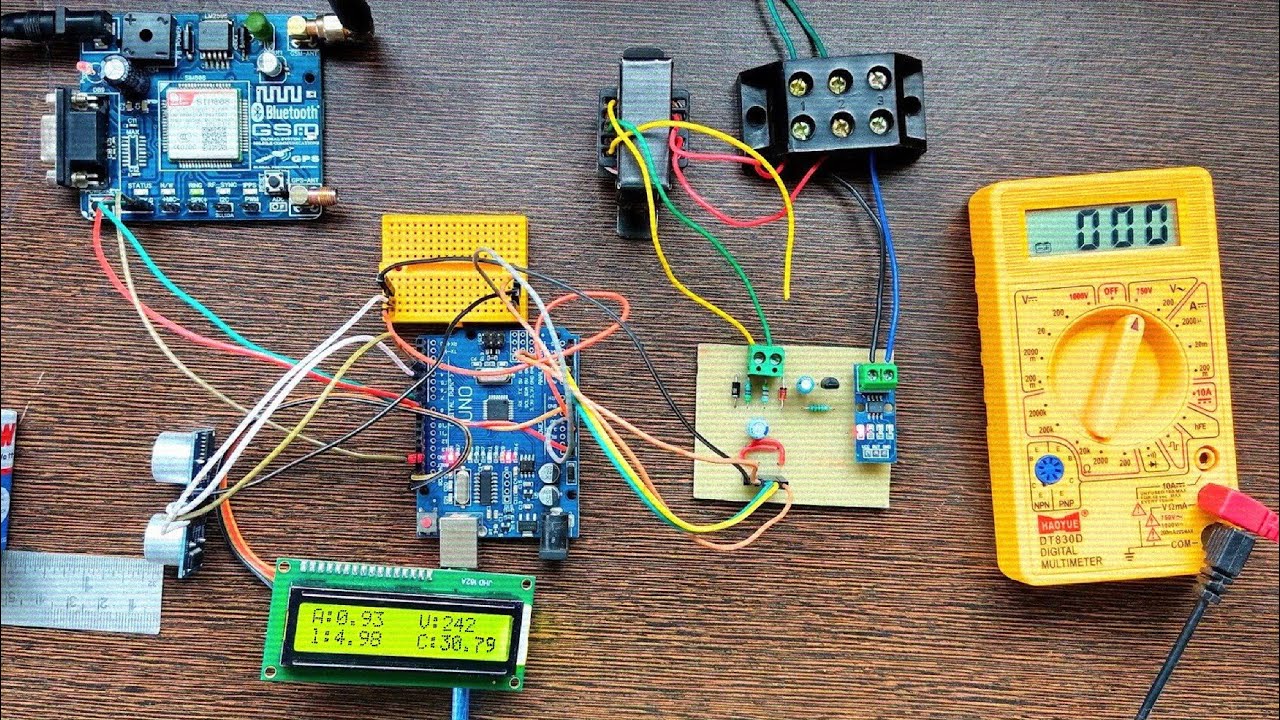 Transformer Health Monitoring System using Arduino UNO | GSM Module SMS ...
