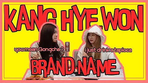 Kang Hyewon Spouting Brand Name on Vlive Compilation