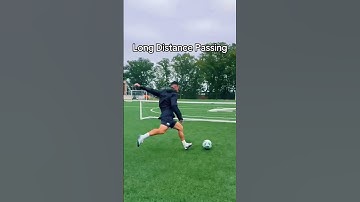 The Art of the Long Distance Pass 🔭 #soccer #footballskills #football