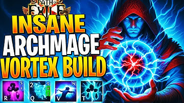 INFINITE DPS ARCHMAGE VORTEX BUILD! PoE Hierophant Build Guide 3.26