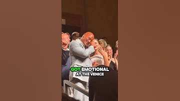 The Rock Breaks Down in Tears at Venice Film Festival ❤️ | The Smashing Machine Standing Ovation