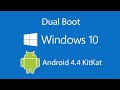 Gambar cover How to Dual Boot Windows 10 with Android OS 4.4 Kitkat