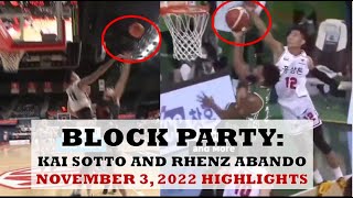 RHENZ ABANDO AND KAI SOTTO -BLOCK PARTY - November 3, 2022 Back to Back Highlights