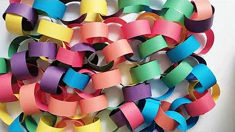how to make paper garland at home, paper garland christmas