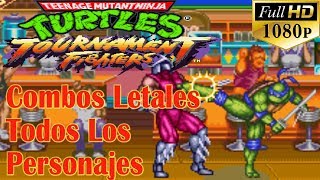 TMNT 100% Death Combos All Characters Teenage Mutant Ninja Turtles Tournament fighters screenshot 4