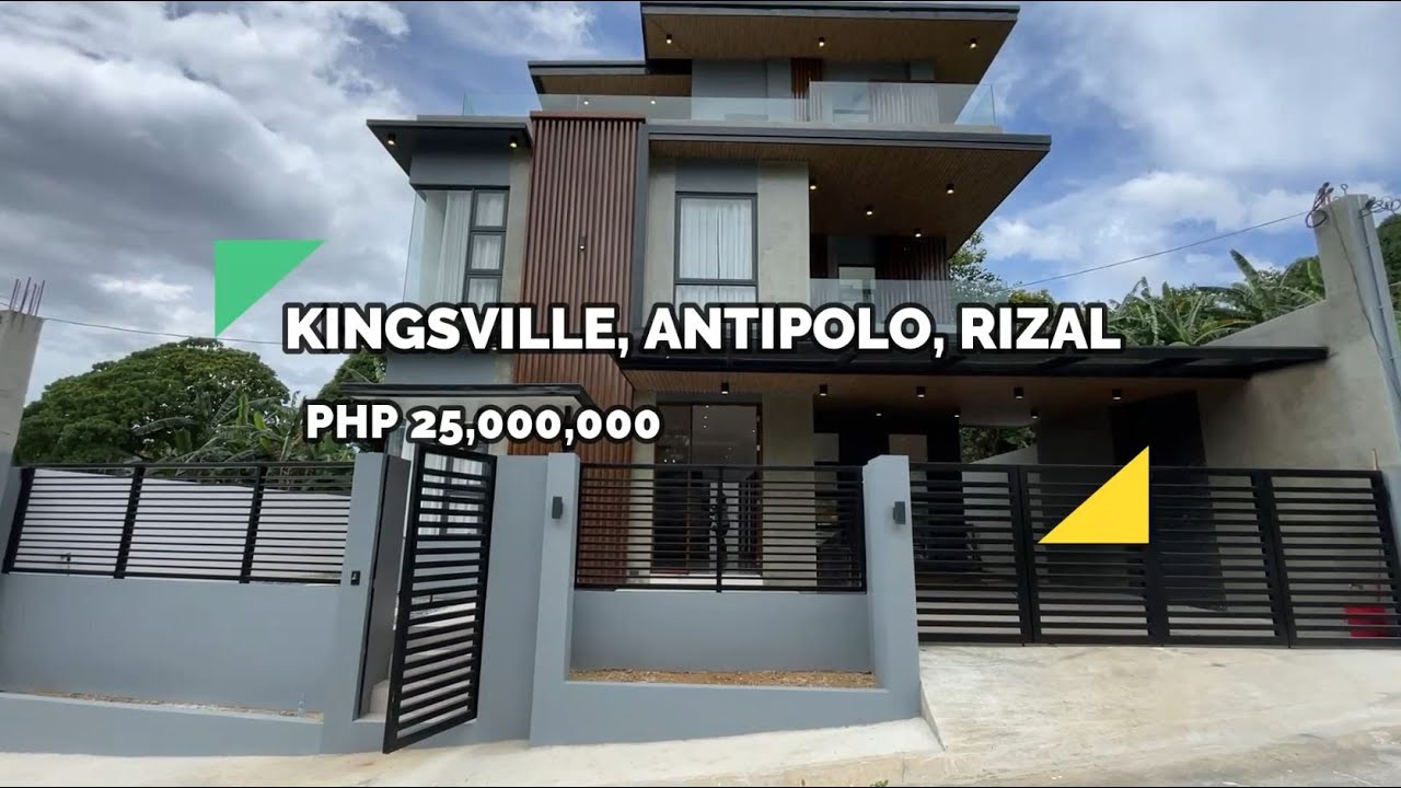 3STOREY HOUSE IN KINGSVILLE, ANTIPOLO, RIZAL FOR Php 25M YouTube
