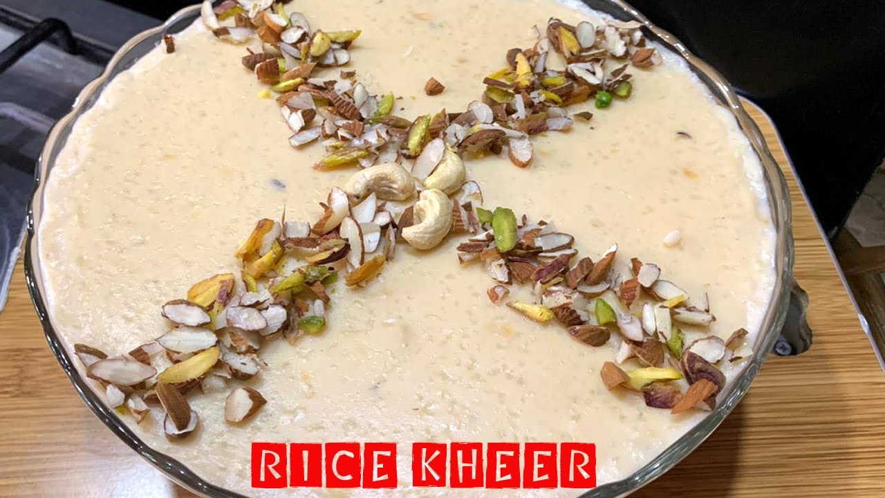 Chawal Ki Kheer Rice Kheer Recipe in Urdu Hindi YouTube