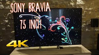 75 inch SONY BRAVIA KD 75XE8596 Unboxing 4K UHD