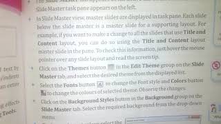 Computer Ch - 9 (Formatting a presentation) part - 1