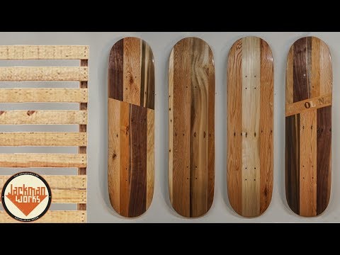 Skateboards made out of Pallet Wood