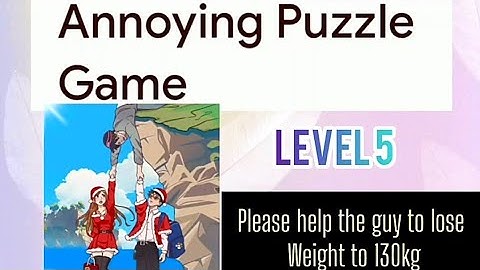 #annoying #puzzlegame #level5 #please help the guy lose weight to 130 kg #gameplay 