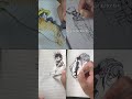 Ballpoint Pen Sketching Draw Anime #animeart #anime #drawing #sketching #dbz #onepiece #drawanime