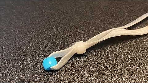 Threading Pony Beads on Elastic for Mask Making – Sewing Hacks