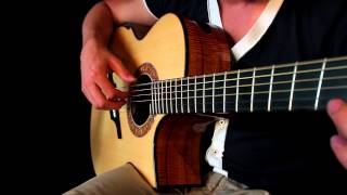 Video thumbnail of "Skyrim Main Theme Guitar - Max Roest"